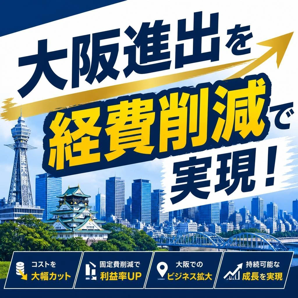 大阪進出を経費削減で実現！
